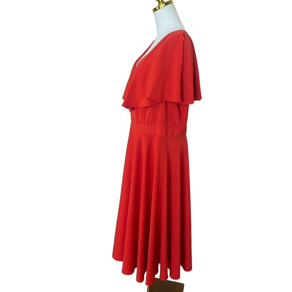 Jay Godfrey Orange Party Dress Size 18 Fit & Flare Party Wedding Romantic $437 - Picture 13 of 14